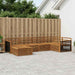 Utendørs sofa-sett 6 pcs Naturlig