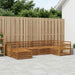 Utendørs sofa-sett 6 pcs Naturlig