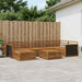 Utendørs sofa-sett 7 pcs Naturlig