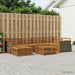 Utendørs sofa-sett 7 pcs Naturlig