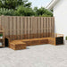 Utendørs sofa-sett 7 pcs Naturlig