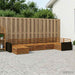 Utendørs sofa-sett 7 pcs Naturlig