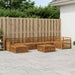Utendørs sofa-sett 8 pcs Naturlig