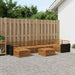 Utendørs sofa-sett 8 pcs Naturlig