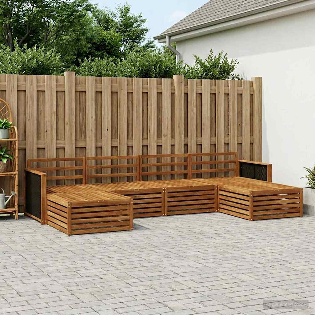Sofasett 6 pcs Solid akasietre