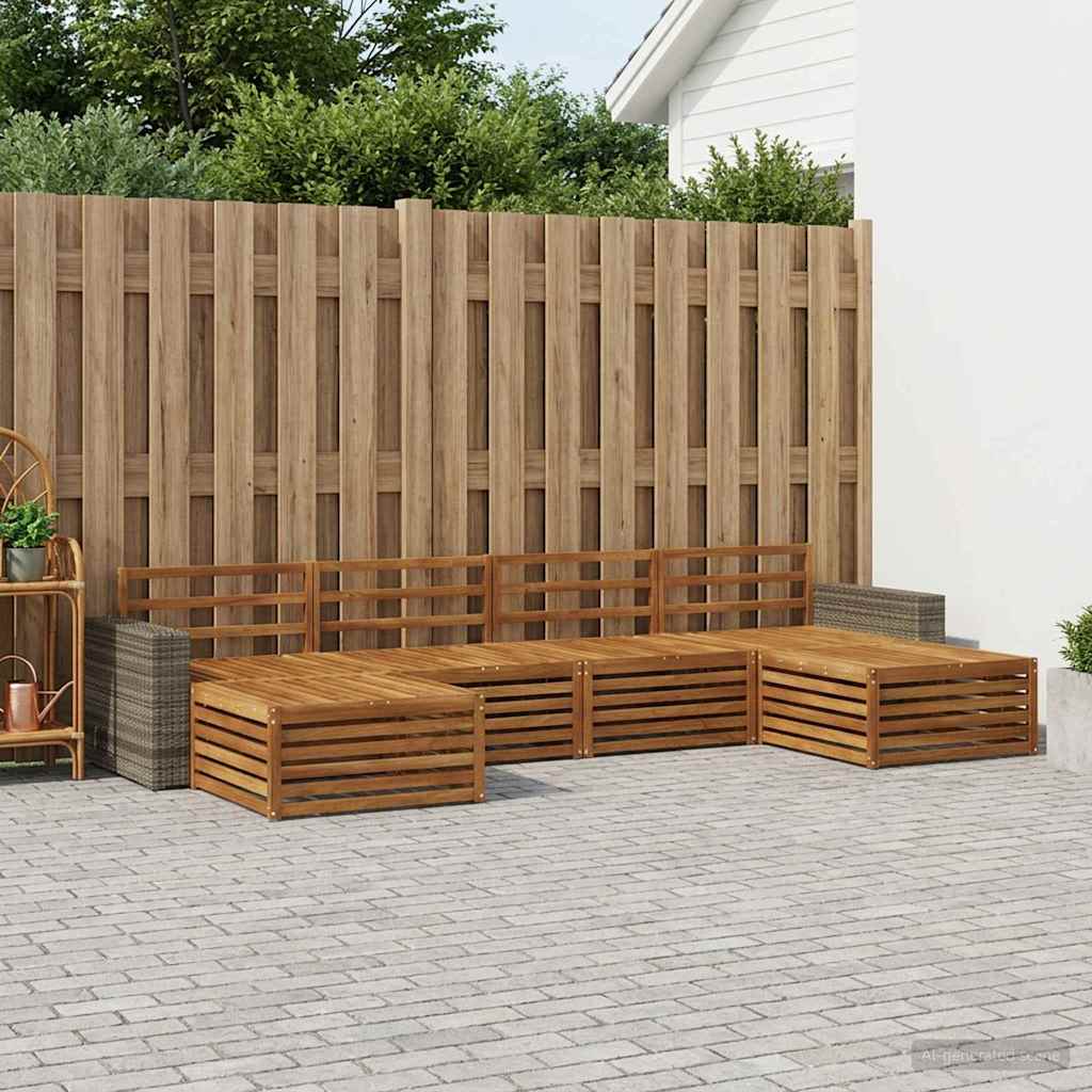 Sofasett 6 pcs Solid akasietre