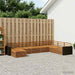 Utendørs sofa-sett 8 pcs Naturlig