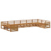 Sofasett 10 pcs Solid akasietre