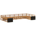 Sofasett 10 pcs Solid akasietre
