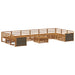 Sofasett 11 pcs Solid akasietre