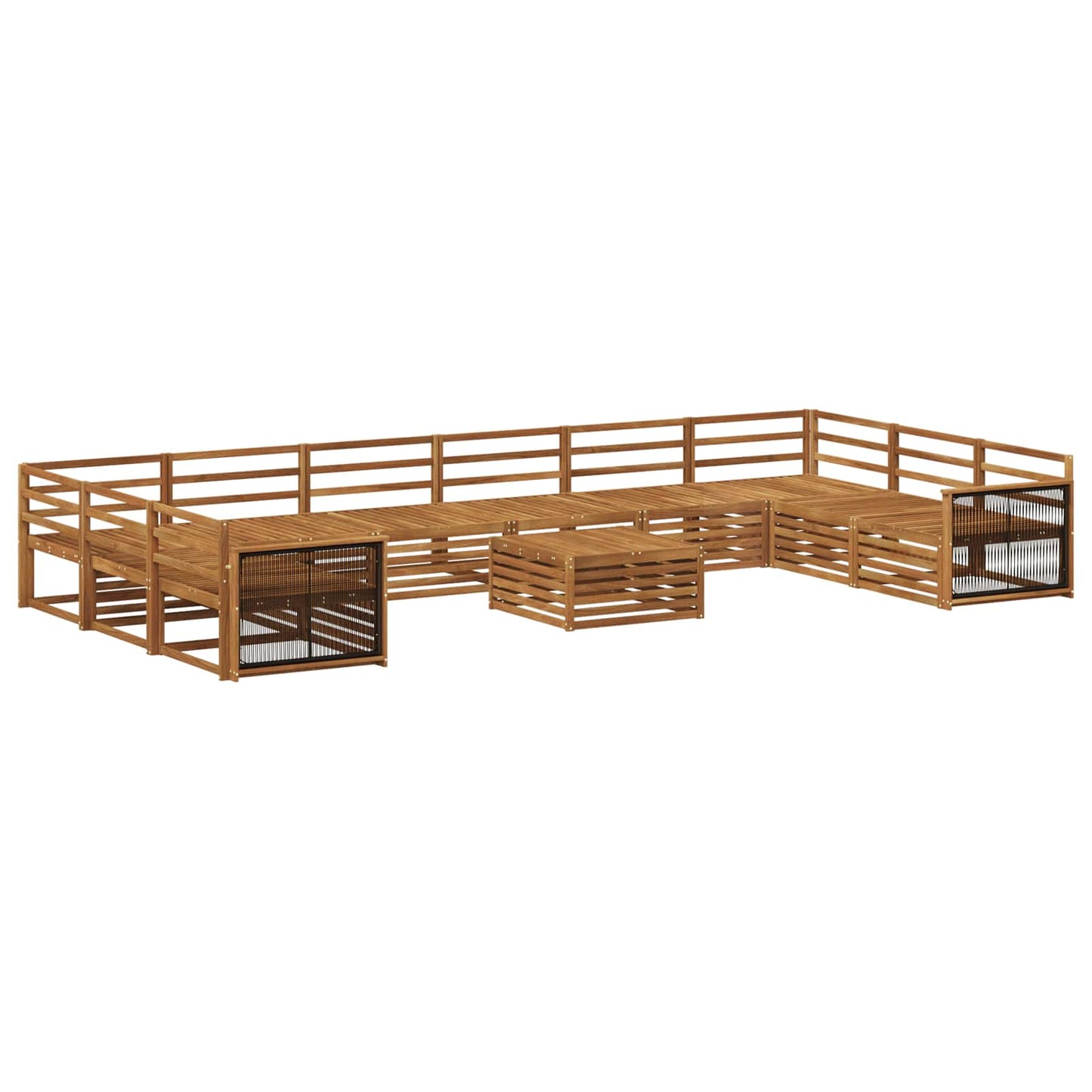 Sofasett 11 pcs Solid akasietre