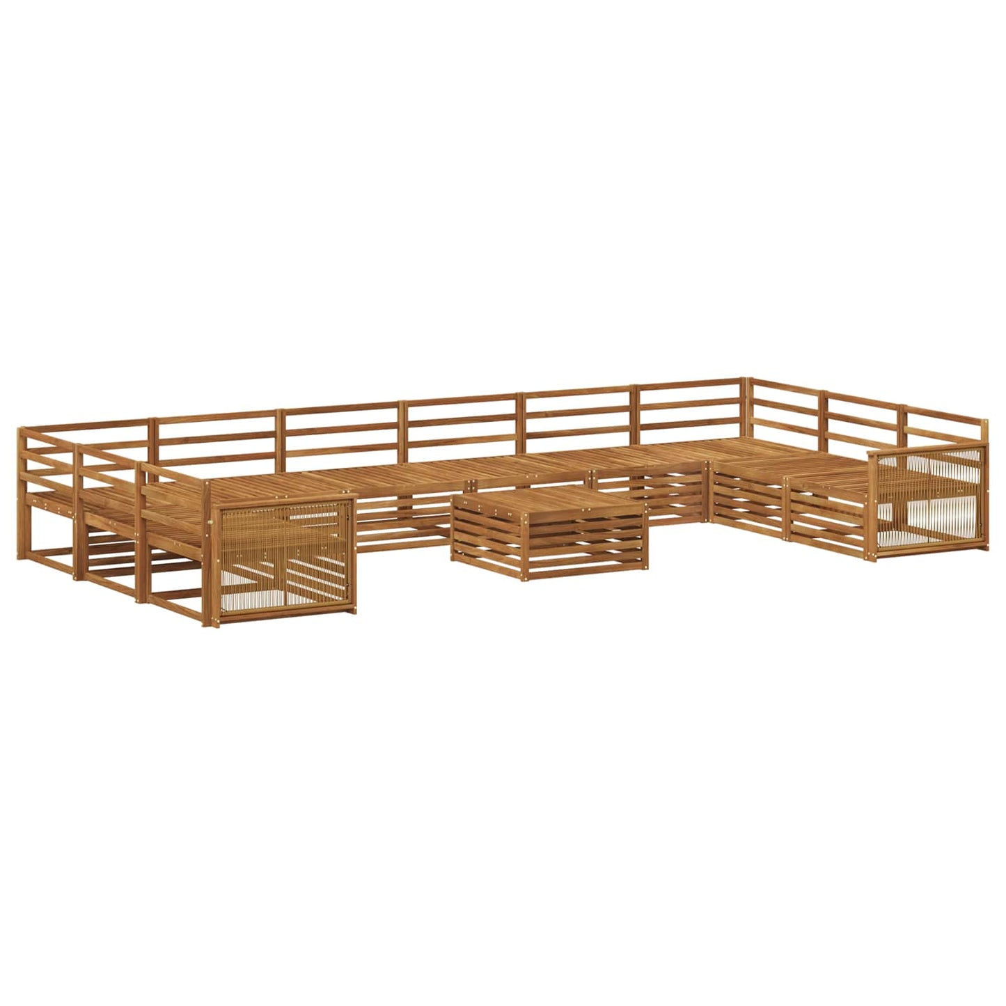 Sofasett 11 pcs Solid akasietre