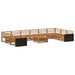 Sofasett 11 pcs Solid akasietre