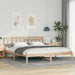 Sengestamme med hodegjerde Brun 180 x 200 cm Massiv furu
