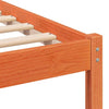 Sengestamme med hodegjerde Voksbrun 180 x 200 cm Heltre furu
