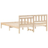 Sengestamme med hodegjerde Brun 150 x 200 cm Heltre furu