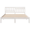 Sengestamme med hodegjerde Hvit 150 x 200 cm Heltre furu