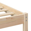 Sengestamme med hodegjerde Brun 140 x 190 cm Heltre furu
