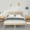 Sengestamme med hodegjerde Brun 140 x 190 cm Heltre furu