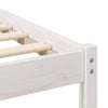 Sengestamme med hodegjerde Hvit 140 x 190 cm Heltre furu