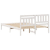 Sengestamme med hodegjerde Hvit 135 x 190 cm Heltre furu