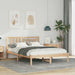 Sengestamme med hodegjerde Brun 120 x 190 cm Massiv furu