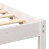 Sengestamme med hodegjerde Hvit 80 x 200 cm Heltre furu