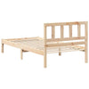 Sengestamme med hodegjerde Brun 100 x 200 cm Heltre furu