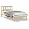 Sengestamme med hodegjerde Brun 75 x 190 cm Heltre furu