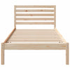 Sengestamme med hodegjerde Brun 90 x 200 cm Heltre furu