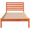 Sengestamme med hodegjerde Voksbrun 100 x 200 cm Heltre furu