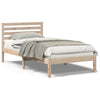 Sengestamme med hodegjerde Brun 75 x 190 cm Heltre furu
