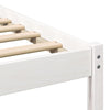 Sengestamme med hodegjerde Hvit 75 x 190 cm Heltre furu
