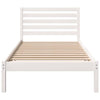 Sengestamme med hodegjerde Hvit 75 x 190 cm Heltre furu
