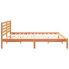 Sengestamme med hodegjerde Voksbrun 200 x 200 cm Heltre furu
