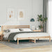 Sengestamme med hodegjerde Brun 180 x 200 cm Massiv furu