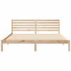 Sengestamme med hodegjerde Brun 180 x 200 cm Heltre furu