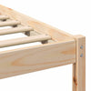 Sengestamme med hodegjerde Brun 150 x 200 cm Heltre furu