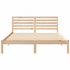 Sengestamme med hodegjerde Brun 150 x 200 cm Heltre furu
