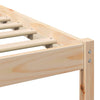 Sengestamme med hodegjerde Brun 120 x 190 cm Heltre furu