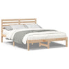 Sengestamme med hodegjerde Brun 120 x 190 cm Heltre furu