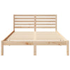 Sengestamme med hodegjerde Brun 140 x 190 cm Heltre furu