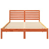 Sengestamme med hodegjerde Voksbrun 140 x 190 cm Heltre furu