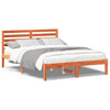 Sengestamme med hodegjerde Voksbrun 140 x 190 cm Heltre furu