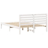 Sengestamme med hodegjerde Hvit 135 x 190 cm Heltre furu