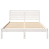 Sengestamme med hodegjerde Hvit 135 x 190 cm Heltre furu