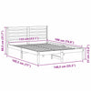 Sengestamme med hodegjerde Voksbrun 135 x 190 cm Heltre furu