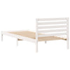 Sengestamme med hodegjerde Hvit 80 x 210 cm Heltre furu