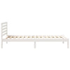 Sengestamme med hodegjerde Hvit 80 x 210 cm Heltre furu