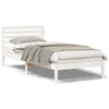 Sengestamme med hodegjerde Hvit 80 x 210 cm Heltre furu
